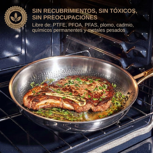 TitaniumBlaze® Sartén Clásica Pro 2.0 de Titanio Puro