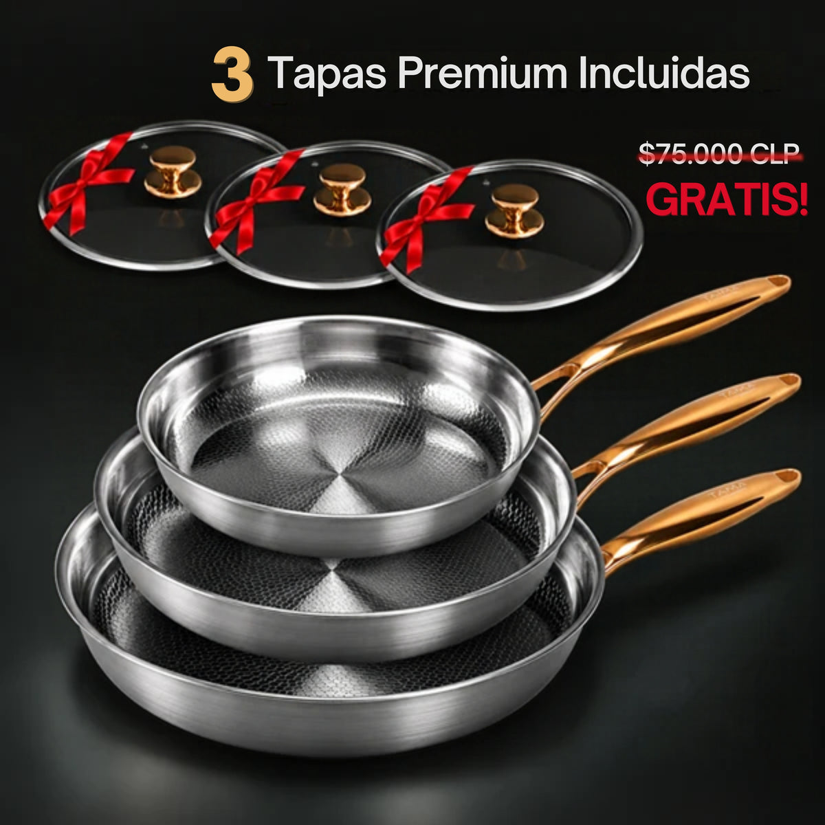 Trío Nutri-Pan de Titanio